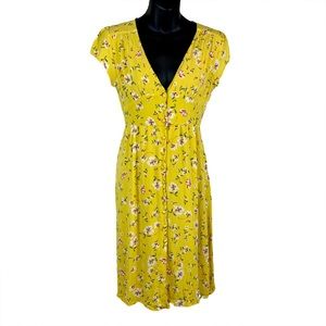 Urban Romantics cute yellow midi dress , Junior Size Large
